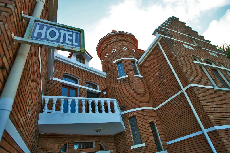 Tan Brick Construction