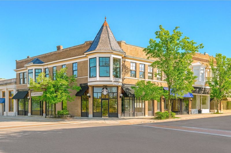 Tan Brick Construction