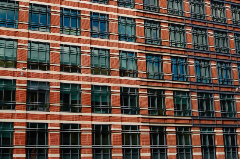 Commercial Tan Brick Facade